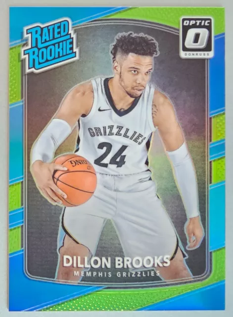 2017-18 Panini Donruss Optic Rated Lime Green Prizm /175 Dillon Brooks Rookie RC