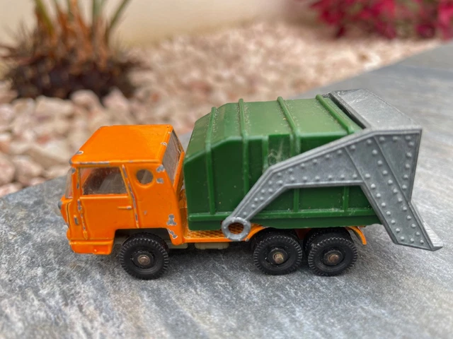 Gama Super Faun-Sita 94091: Camion Poubelle Benne à Ordures Jaune 1:43, Années 70