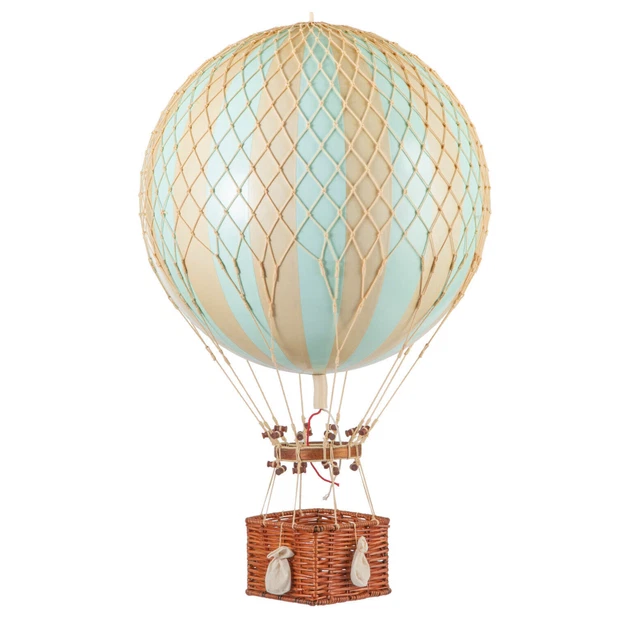 XL Hot Air Balloon Model Mint Green 17" Aviation Hanging Ceiling Home Decor New