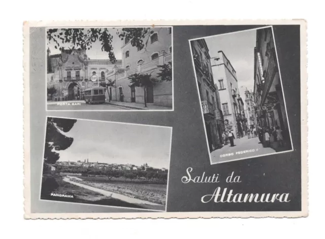 Italia Puglia - Altamura Saluti Da Altamura Cartolina Viaggiata Animata 1958