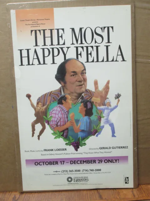 The Most Happy Fella Amanson at Doolittle Vintage poster  promo  15650