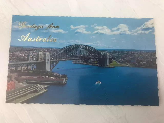 Vintage - Postcard Colour - Possibly 1960'S - Sydney Harbour Bridge
