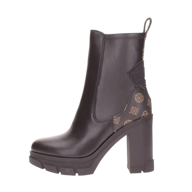 Guess Bottines en similicuir pour femmes noires Fl7xnofal10