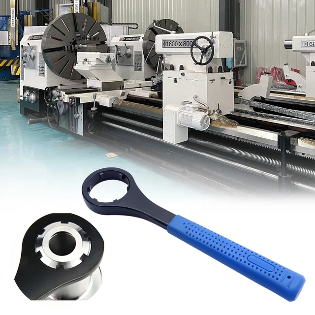 ER32 Nut Wrench Spanner Ring-Shaped Slot for CNC Collet Nut ER32UM Rubber Handle