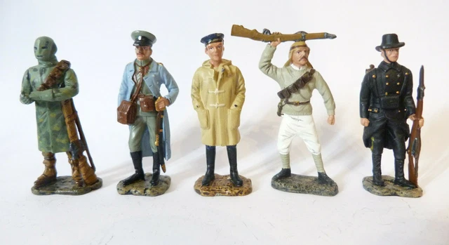 Figurine Hachette 1914-1918 – Femme Soldat Russie 1917 – Plomb Peint 1/32 (60mm)
