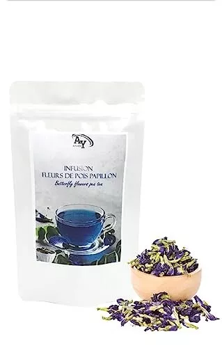 Infusion de Fleurs de Pois Papillon Séchées 50g BIO-Betterfly Pea Flowers Tea