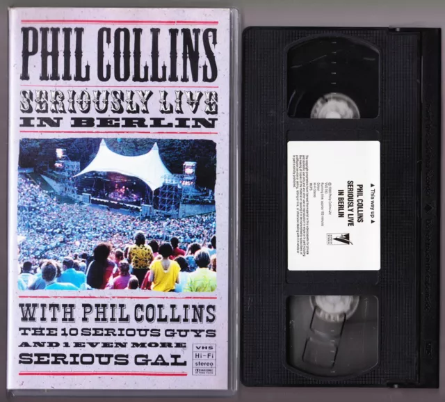 Phil Collins - Seriously Live In Berlin - 1990 Vhs Video Tape Vintage
