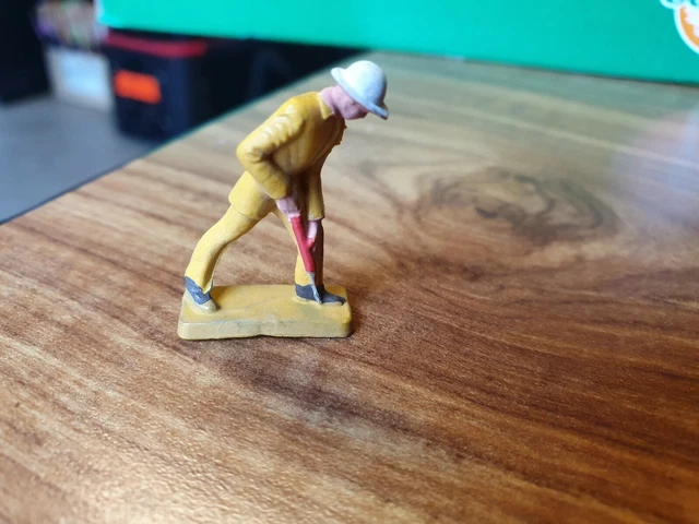 Figurine Starlux - Travaux Publics Avec Talkie-walkie - Jouet Vintage Occasion