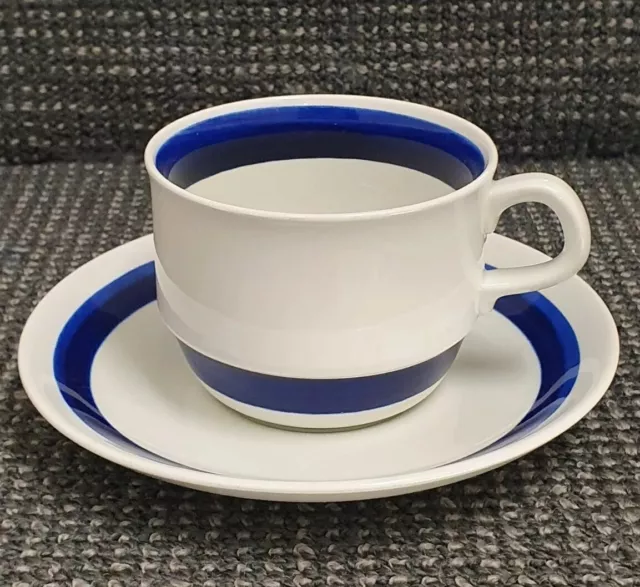 🔶️Rorstrand Sweden Tea Cup + Saucer Hertha Bengtson Stalhane Mcm Danish Modern