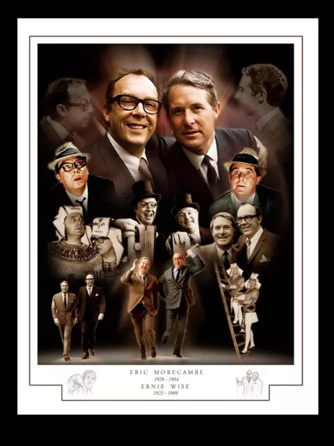 Morecambe & Wise - A3 Montage Print