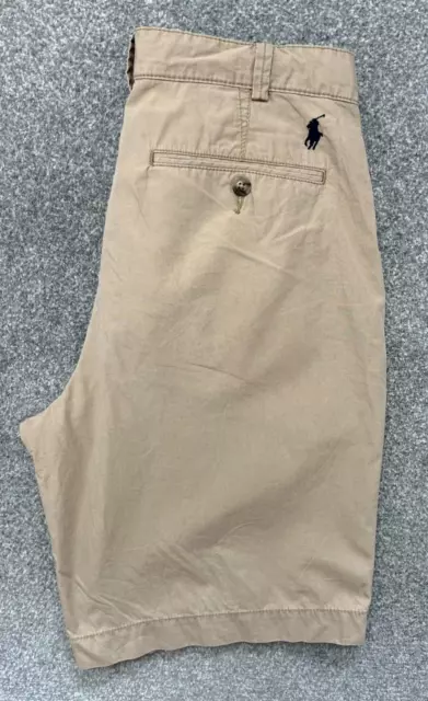 Polo Ralph Lauren Smart Chino Shorts Mens W30 Relaxed Fit Khaki Brown Pony Logo