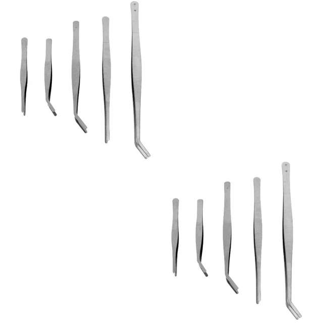 10 Pcs Outil De Plantation De Jardinage Pincettes En Acier Inoxydable
