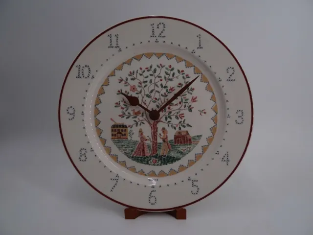 Belle Pendule de Cuisine Assiette Villeroy Américain Sampler