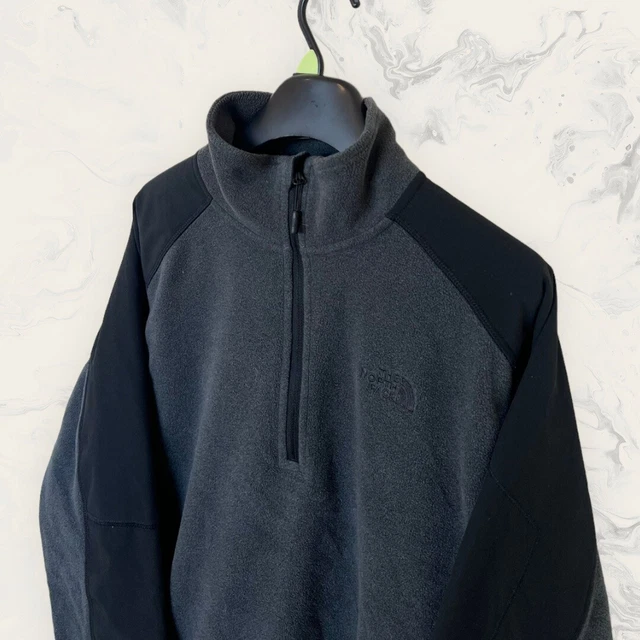 Giacca in pile da uomo grigia The North Face con cerniera intera - taglia media (M) M246 3