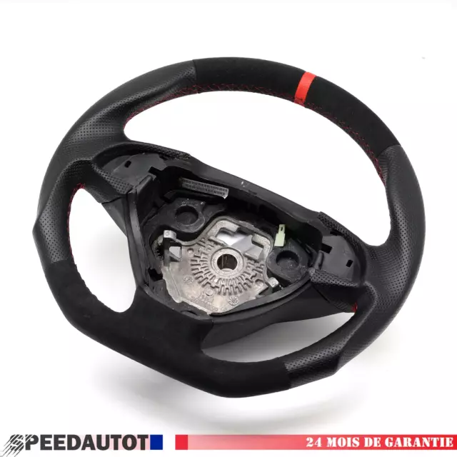 Volant aplati Neuf alcantara  pour Fiat Grande Punto