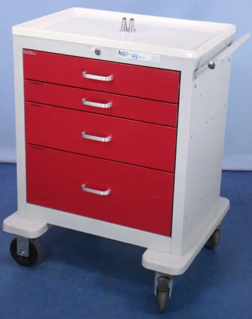 Waterloo Crash Cart Medical Supply Cart Current Model with Warranty
