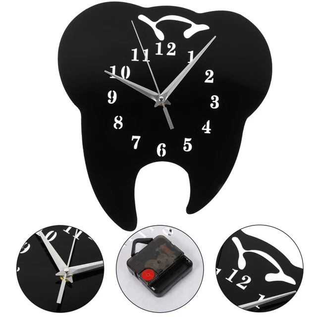 Bedroom Wall Clock Tooth Shaped Wall Clock Silent Wall Clock Acrylic