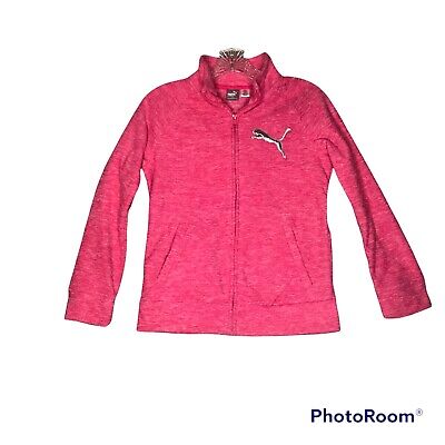 Puma Girls L 12 / 14 Pink Athletic Jacket Long sleeves