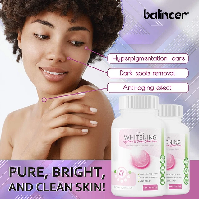 LGLUTATHIONE SKIN WHITENING Capsules 1000MG AntiAging Anti Wrinkle