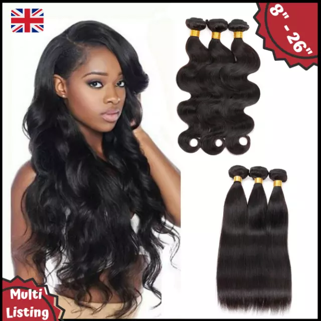 9A Soft Unprocessed Brazilian Virgin Human Hair Weave Weft Extension Bundle 100g