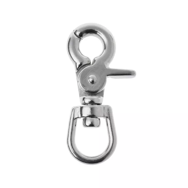 316 Stainless Steel Webbing Bag Swivel Lobster Clasps Clips Snap Hooks f