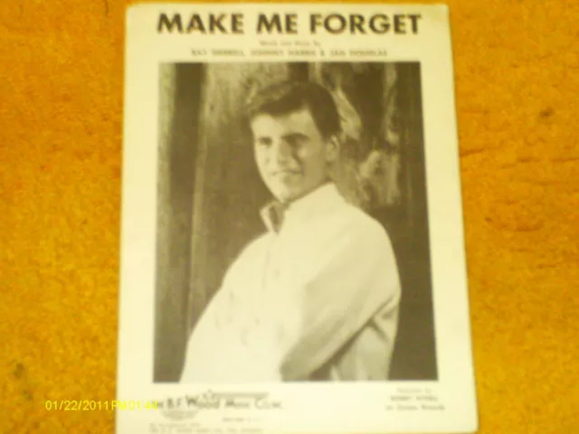 Bobby Rydell sheet music Make Me Forget 1964 4 pp. (VG shape)