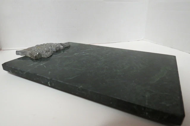Lenox Traubengewebe dunkelgrüner Marmor Käse Schneiden Servierbrett Tablett 8 Zoll x 11,5 Zoll 6