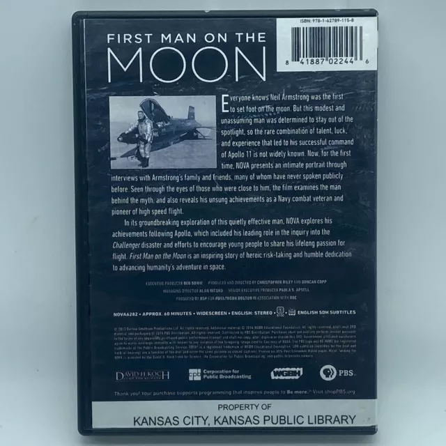 NOVA: First Man on the Moon DVD OOP PBS WGBH 2014 Neil Armstrong (EX-LIBRARY) 2