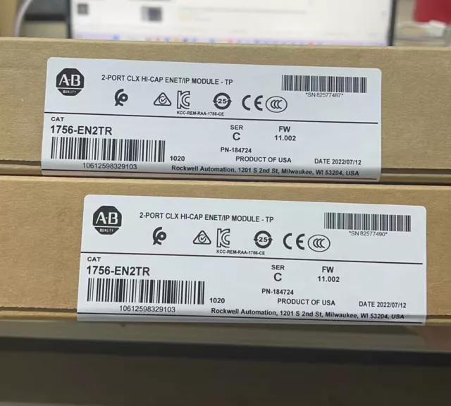 Newest Factory Sealed AB 1756-EN2TR ControlLogix PLC Module 1756EN2TR Surplus US