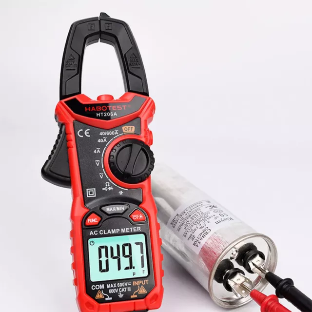 Digital Clamp Meter for Measuring AC/DC Voltage NCV Temperature Clamp Multimeter