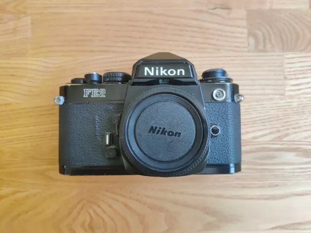 Nikon FE2 35mm Film Manual SLR Camera Body in Black