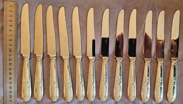 Coffret de 12 couteaux à poisson anciens Sheffield, luxe (Gebraucht) in