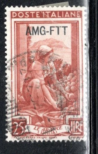 Italy  Italian Trieste Overprint Amg Ftt  Stamps Used Lot 1021Ar