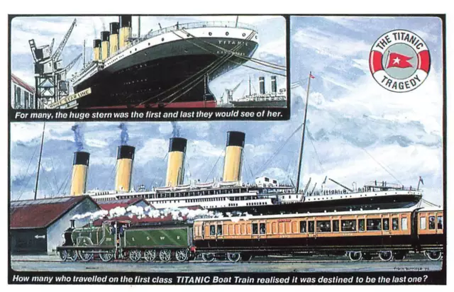 Dalkeith Art Postcard Titanic Tragedy 1912, Boat Train LSWR, Last Journey VL9