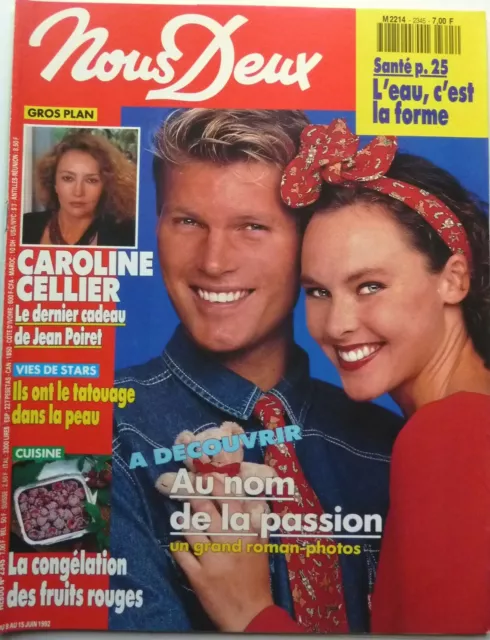 Magazine NOUS-DEUX 1992: CAROLINE CELLIER_GERARD LANVIN_CHER_RENAUD