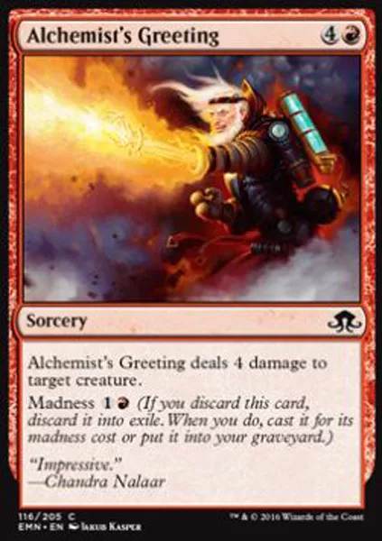 MTG 4x ALCHEMIST's GREETING - ACCOGLIENZA DELL'ALCHIMISTA - EMN - MAGIC