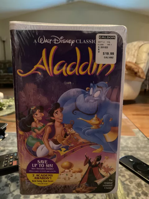 Walt Disneys Aladdin VHS Black Diamond Classic Edition Sealed