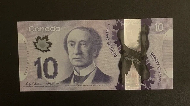 CANADA 10 DOLLARS (P107c) 2013 POLYMER UNC BANKNOTE