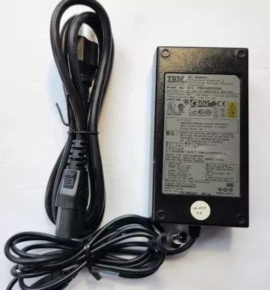 OEM IBM (Also Dell, Samsung) AC Adapter charger PSCV420102A 14V 3A + Power cable