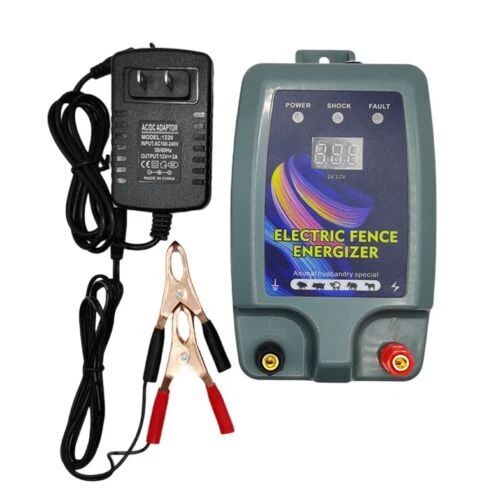 12V Electric Fence Controller Fencing Charger For Cattle Sheep  Poultry Animals