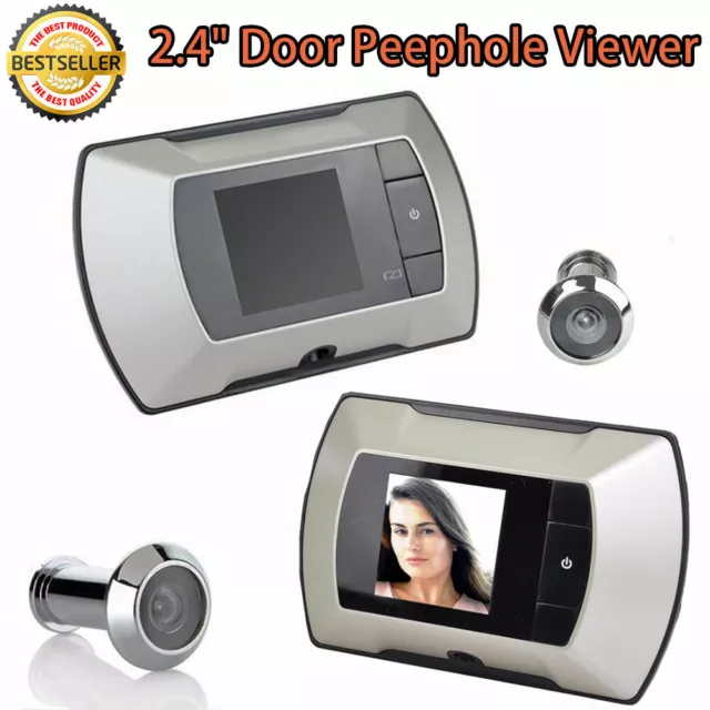 2.4 inch TFT LCD Visual Monitor Door Peephole Wireless Viewer Camera Digital AU