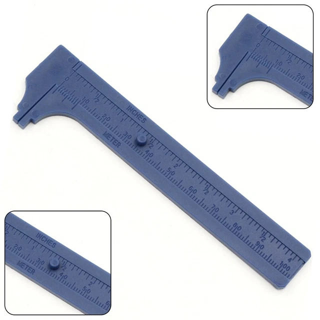 Vernier Calibro Riga Mini Plastica Bilancia 0-100mm 2pcs Digitale Gioielli Metro