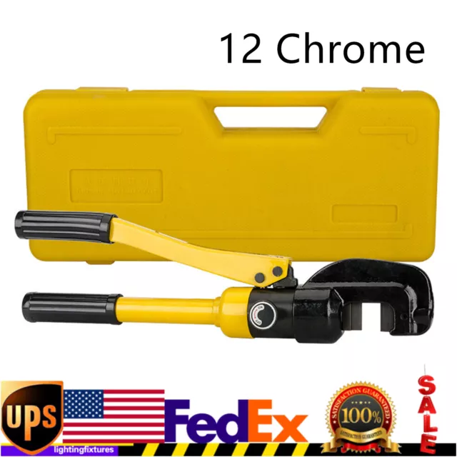 8 Ton Hydraulic Rebar Cutter Steel Bolt Chain Cutting tool 4mm to 16mm with Box