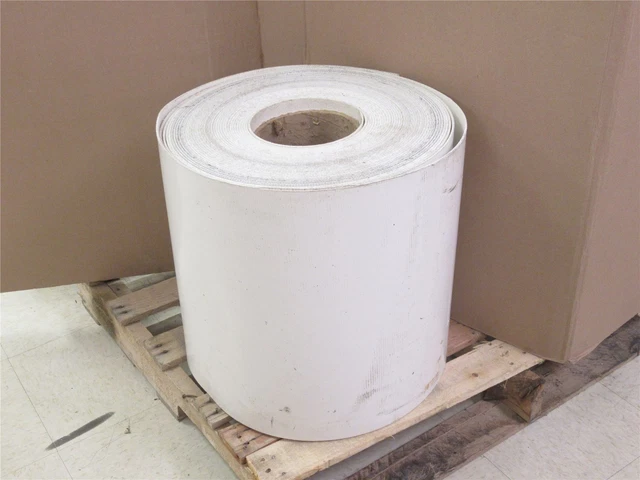 227063 Old-Stock; MFG- MDL-UNKN-227063 White PVC 120 Belting; 1/8"W; 120'Ft L