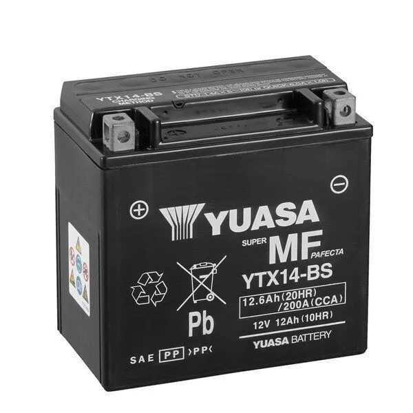 Batterie Yuasa pour BMW R 1200 GS jante ABS 2009 - YTX14-BS