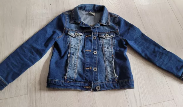 ZARA Girls Blue Denim Jacket 7 years Excellent Condition