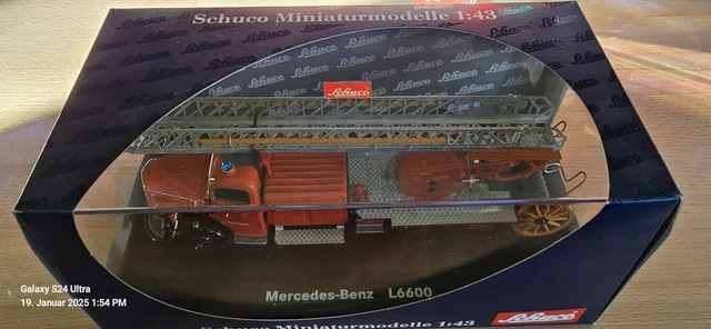 Modèle Réduit Schuco Mercedes L6600 Camion Remorque 1/43 - Très Bon état, Boîte