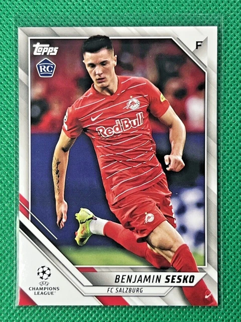 BENJAMIN SESKO SALZBOURG réfracteur Topps chrome Bundesliga 2022 #187
