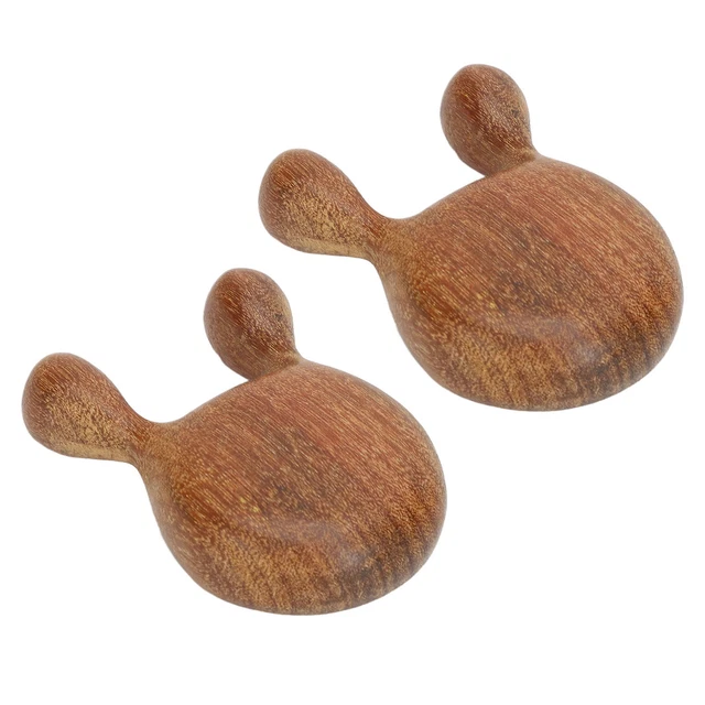 2Pcs Nose Massager Wood Facial Massage Tool For Women - Promotes Circulation And