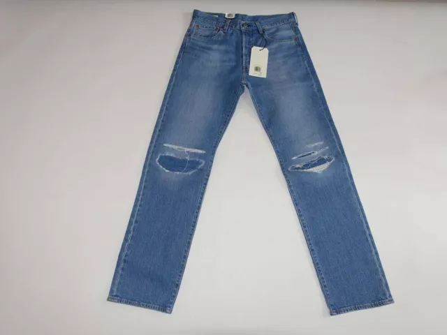 Levi's Men's Premium 501 93 Straight Jeans Size 32 x 34 NWT Blue Stretch Denim